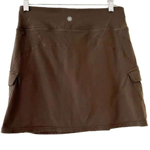 Athleta Olive Green Oasis Active Stretch Cargo Skort Size Small - Picture 2 of 9